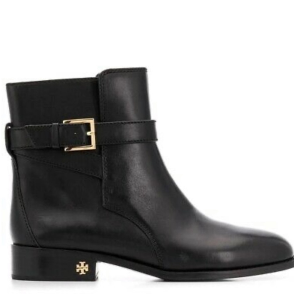 Tory Burch Brooke Booties Black Leather